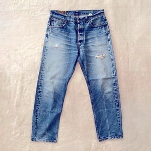 VINTAGE LEVI'S | 501 | Indigo | Tag size 34x32 | Actual size 32x28